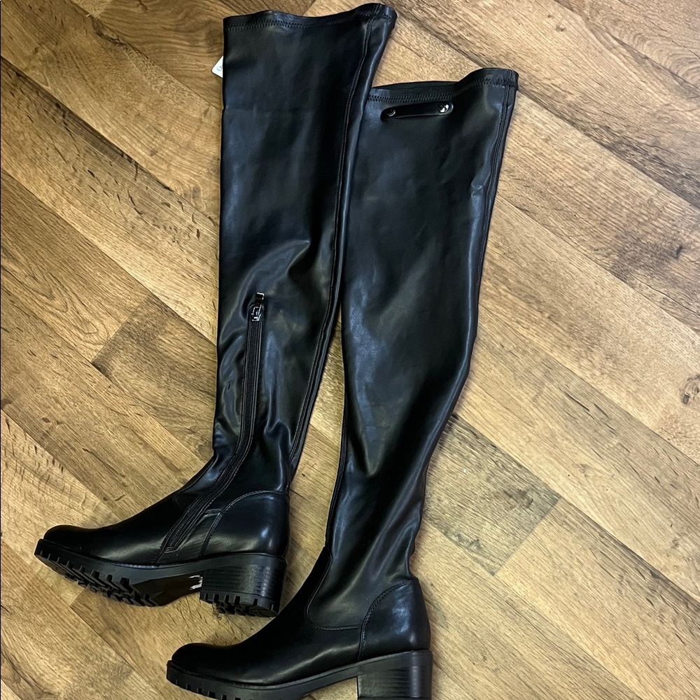Elegant Black Over-the-Knee Women's Boots
